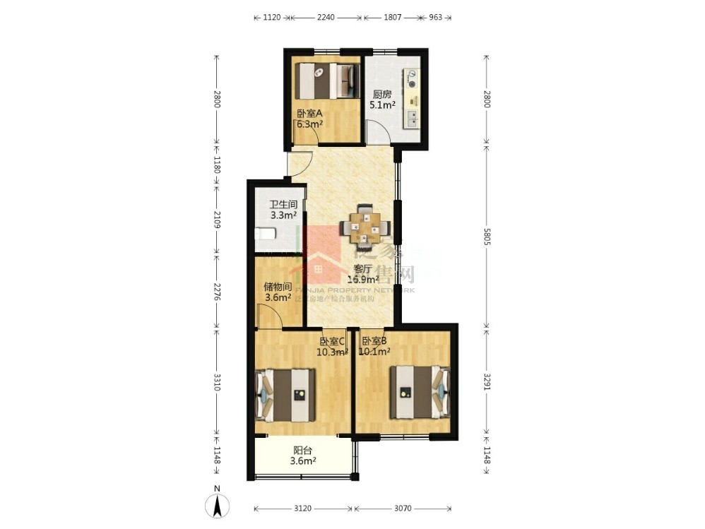 银都新村  3房动迁免税，满五唯一，性价高
